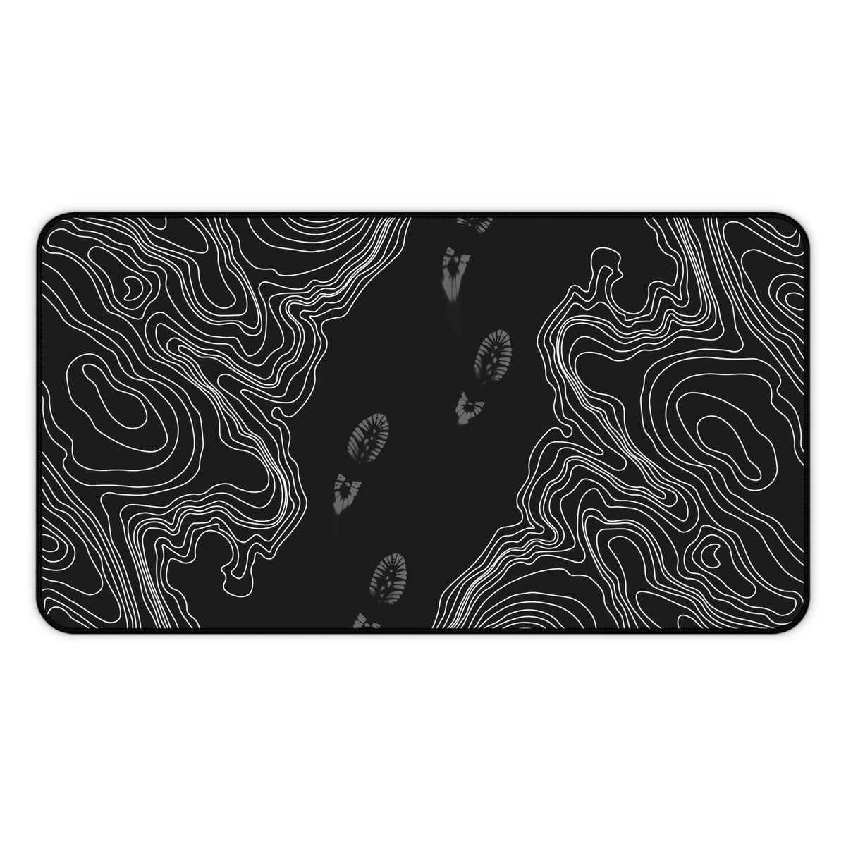Echo Trail – Footsteps Through the Void Desk Mat
