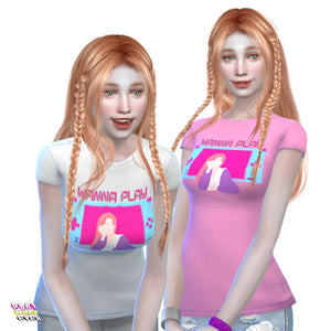 Sims 4 CC Wanna Play Retro Gameboy Gaming T-Shirt - PlayWhatever