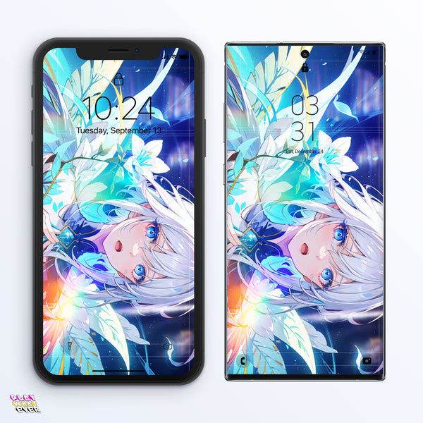 Anime Gorgeous Galaxy of Gardens Phone Wallpaper