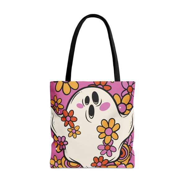 Death by Flower Power Tote Bag