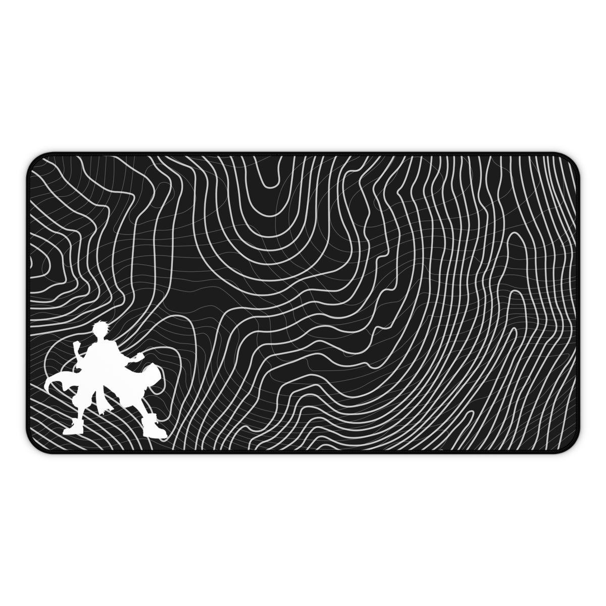 Topographic Rebel – Anime Silhouette Desk Mat