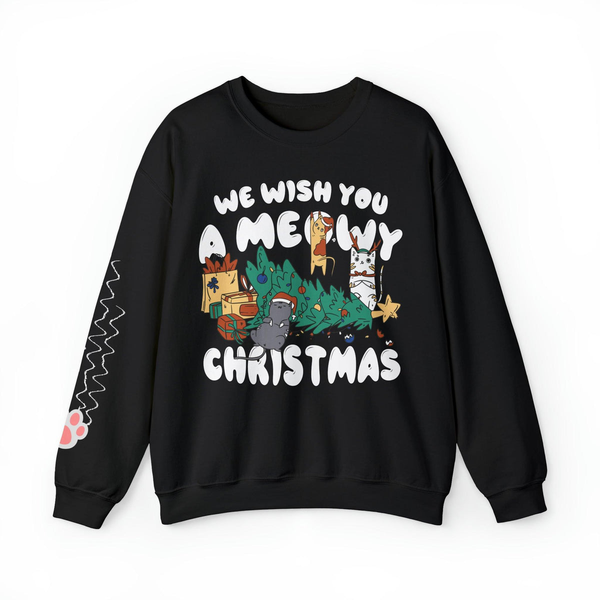 Wish You a Meowy Christmas Sweatshirt