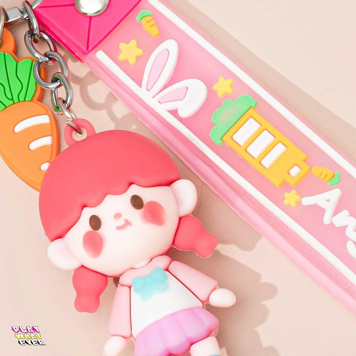 Sweet Sheri Loves Carrots Keychain