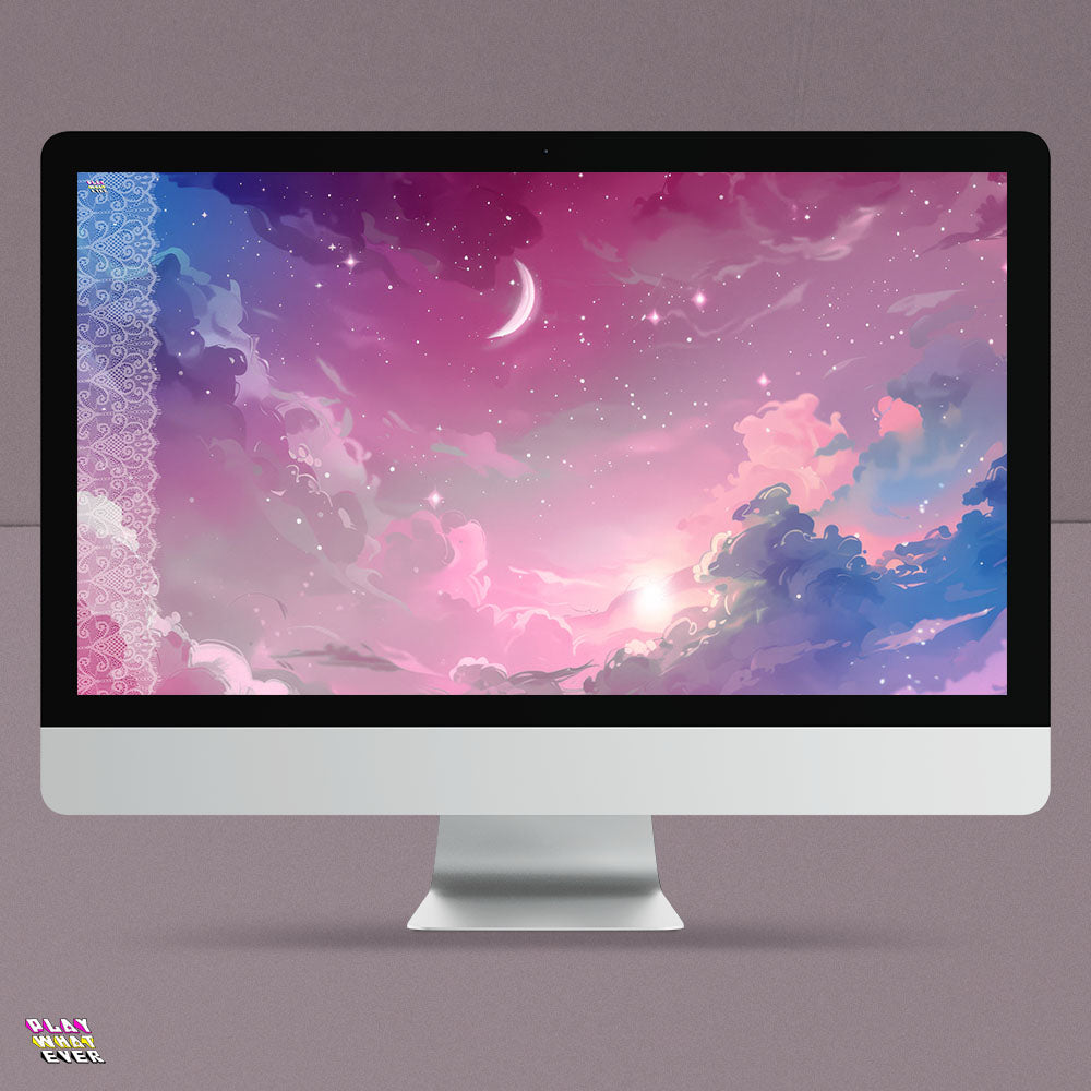 Pink Dream Digital Wallpaper Set (Desktop + Mobile)