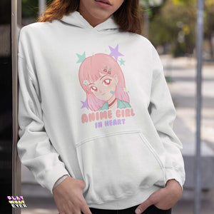 Anime Girl In Heart Cute Hoodie - PlayWhatever