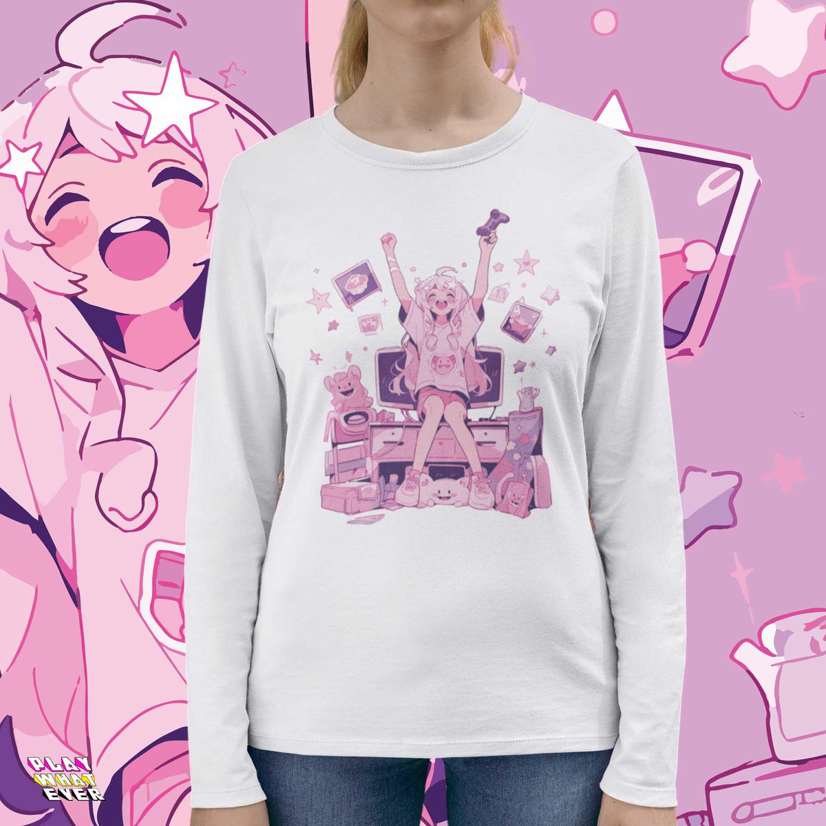 CLEAR! Gamer Girl Long Sleeve T-Shirt
