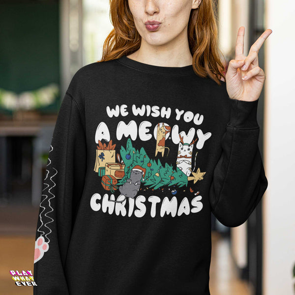Wish You a Meowy Christmas Sweatshirt