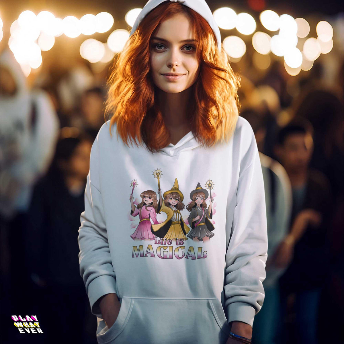 Life is Magical Anime Magical Girl Hoodie