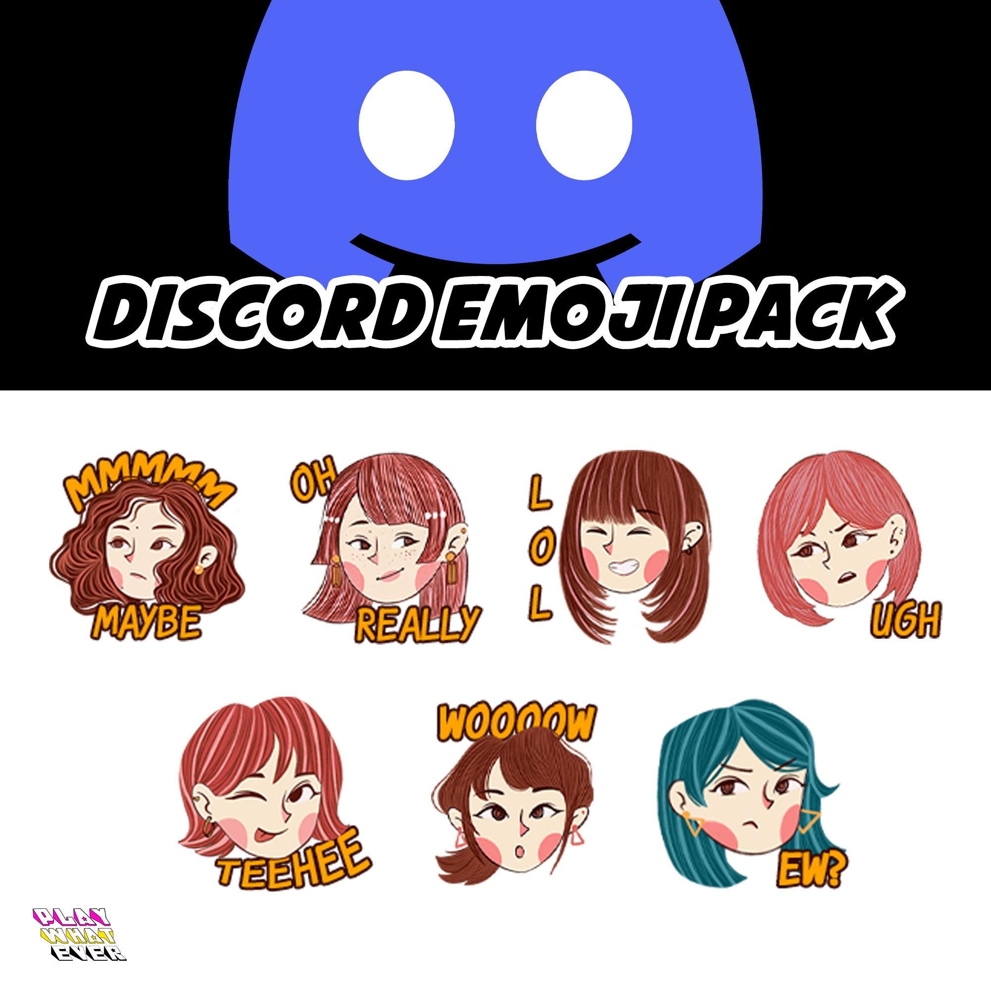 Girlfriends Girl Discord Emoji Pack - Main Image
