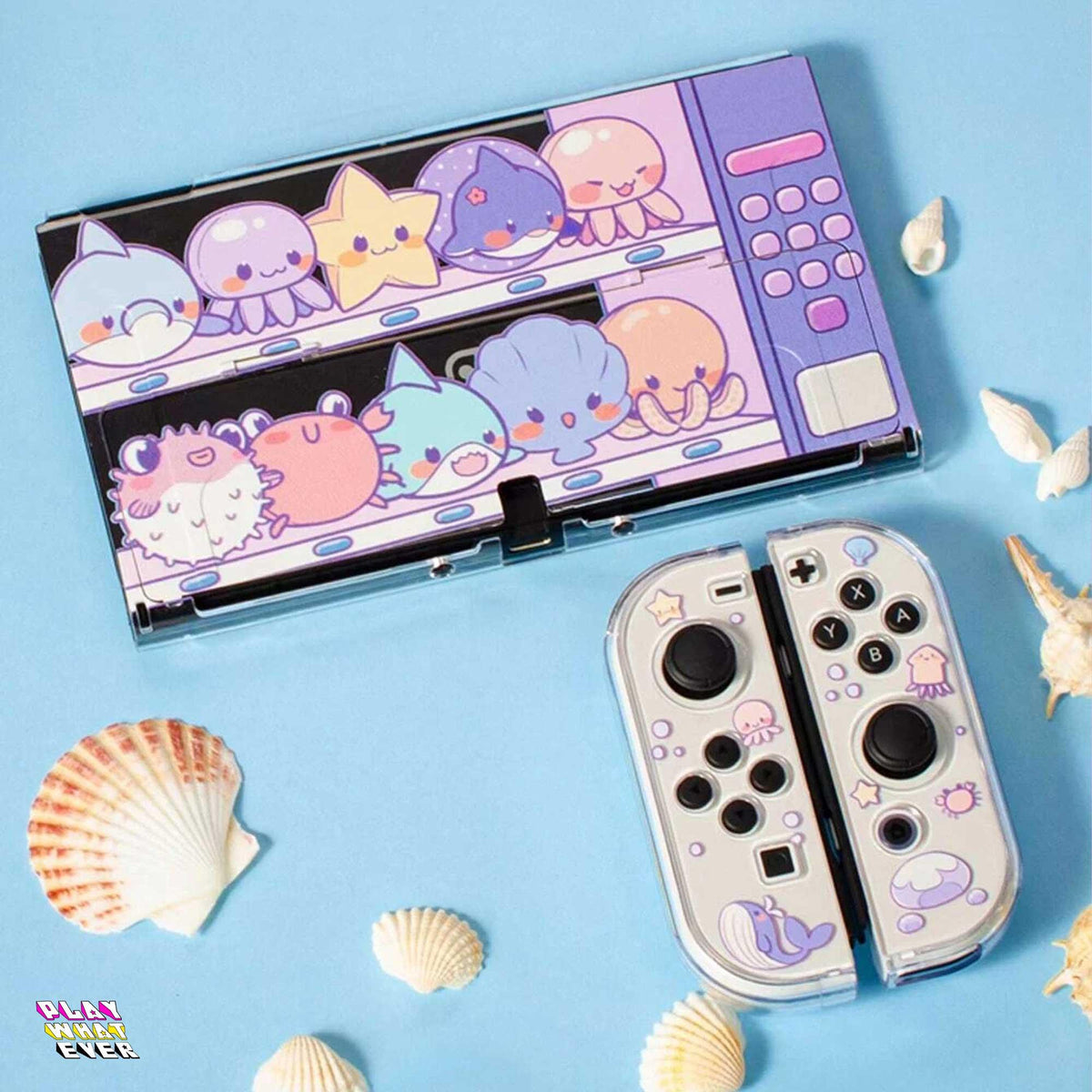 Kawaii Sea Plushie Vending Machine Nintendo Switch Case
