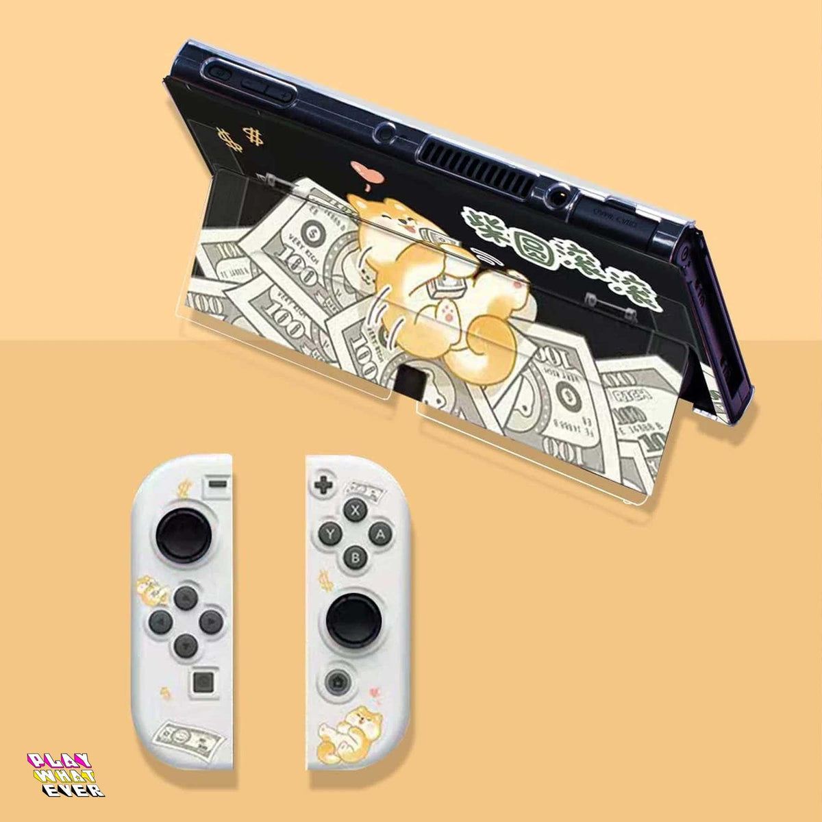 Rich Pup Money Rolling Nintendo Switch Case