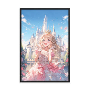 Princess Song in the Garden Anime Poster with Frame - PlayWhatever