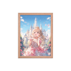 Princess Song in the Garden Anime Poster with Frame - PlayWhatever