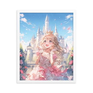 Princess Song in the Garden Anime Poster with Frame - PlayWhatever