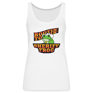 Sheriff Frog Women’s Tank Top - white