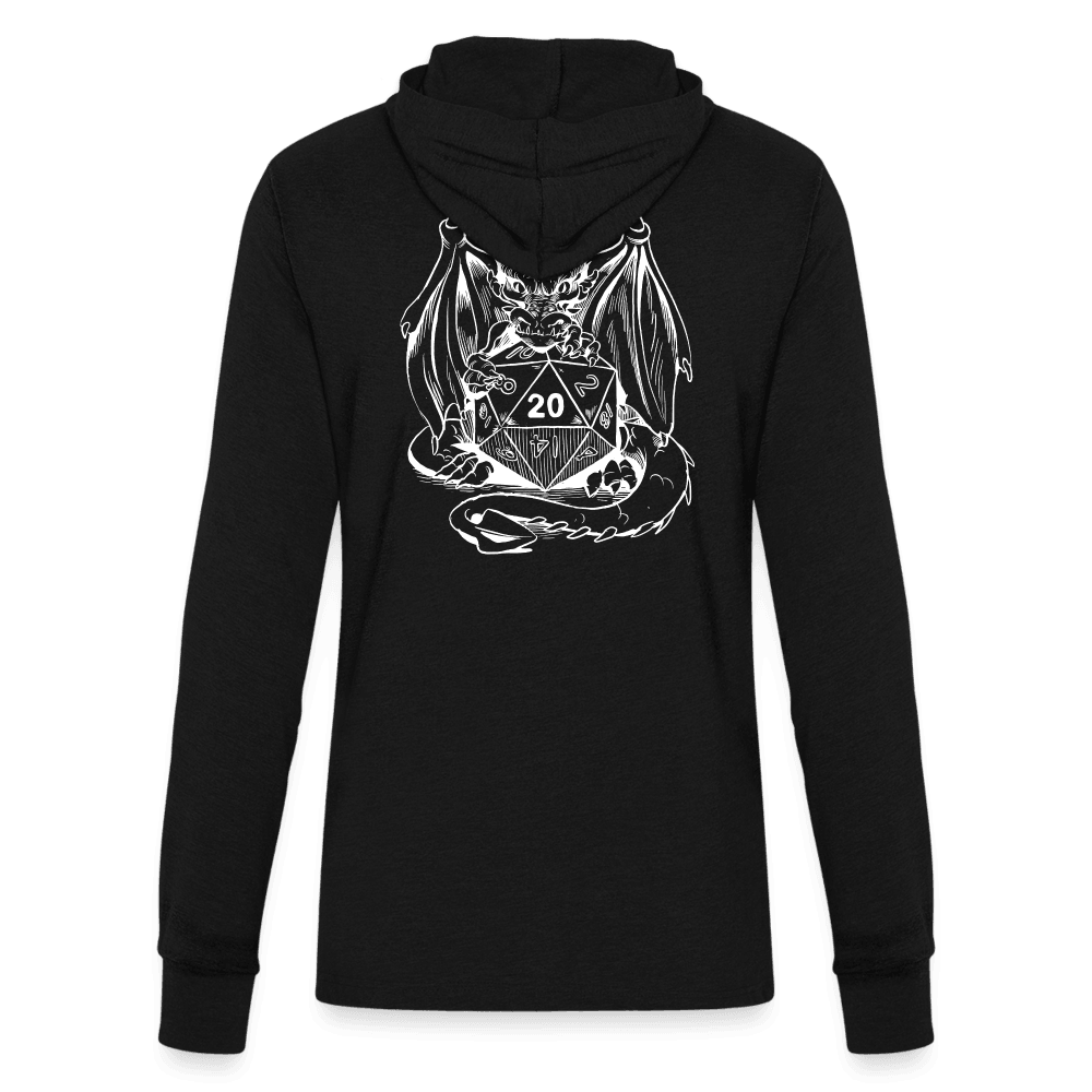Dragon Roll Spell Unisex Long Sleeve Hoodie - black