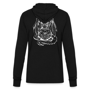 Dragon Roll Spell Unisex Long Sleeve Hoodie - black