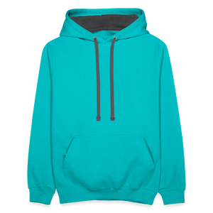 I Bite Contract Hoodie - scuba blue/asphalt
