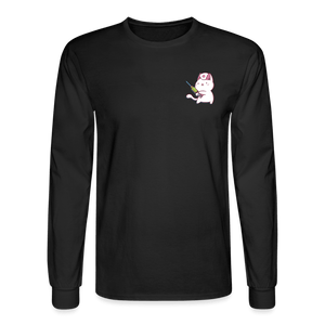 Nurse Cat to the Rescue Long Sleeve T-Shirt - black