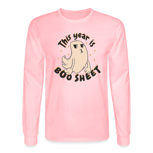 This Year is Boosheet Long Sleeve T-Shirt - pink