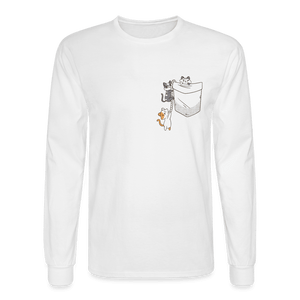 It's a Cat Climb Long Sleeve T-Shirt - white