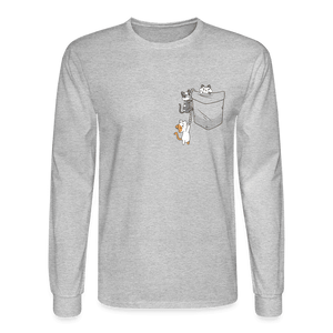 It's a Cat Climb Long Sleeve T-Shirt - heather gray
