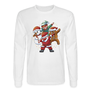 Dapping Christmas Long Sleeve T-Shirt - white