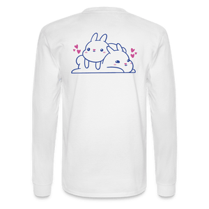 Loving Lazy Bunnies Long Sleeve T-Shirt - white