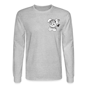 Punk Rabbit's Broken Love Long Sleeve T-Shirt - heather gray