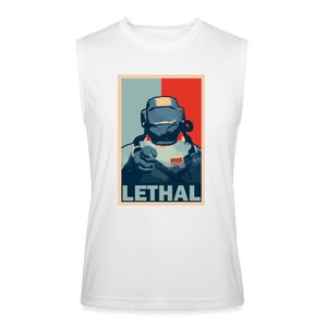 LETHAL Sleeveless Shirt - white