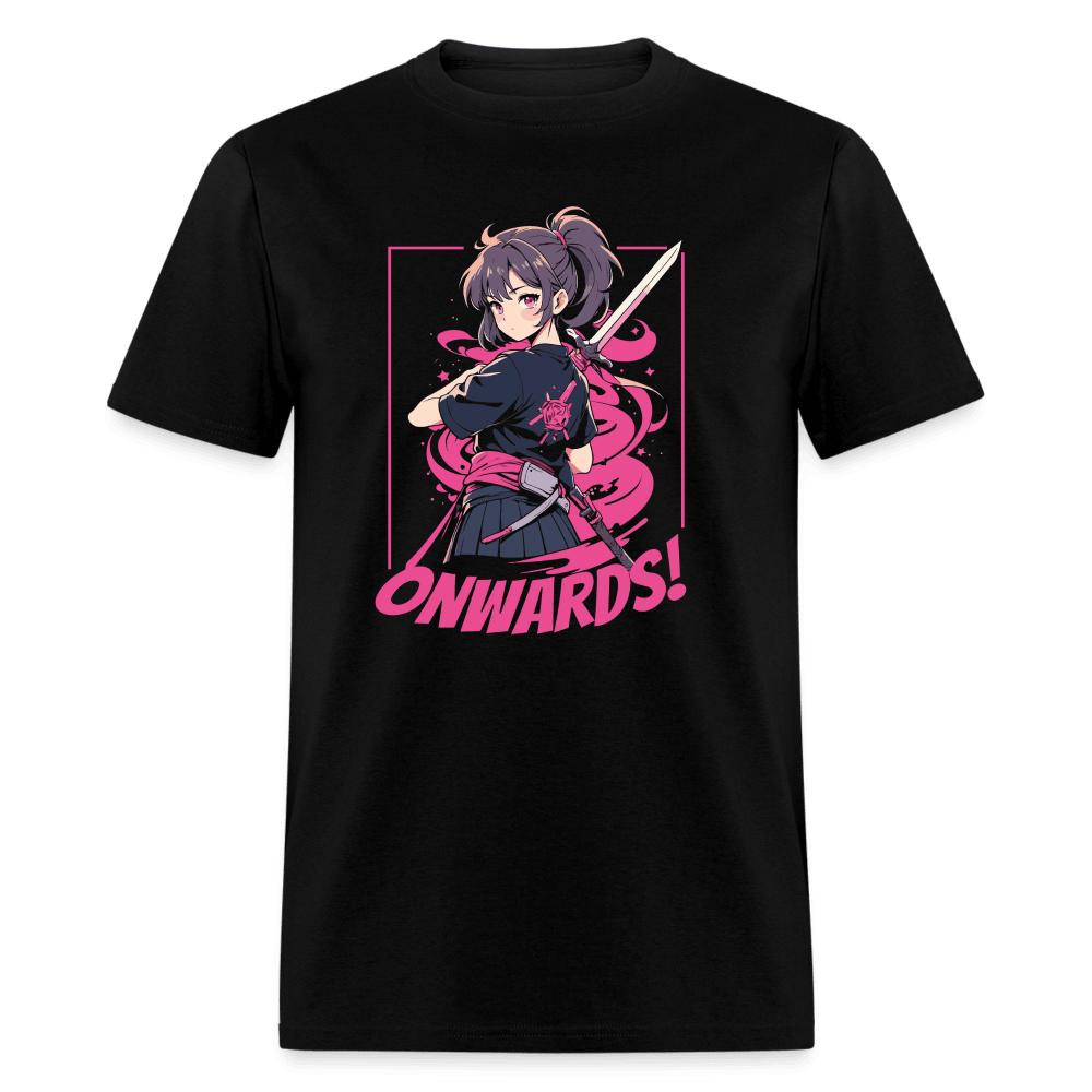 Onward! Anime Sword Girl Unisex T-Shirt - black