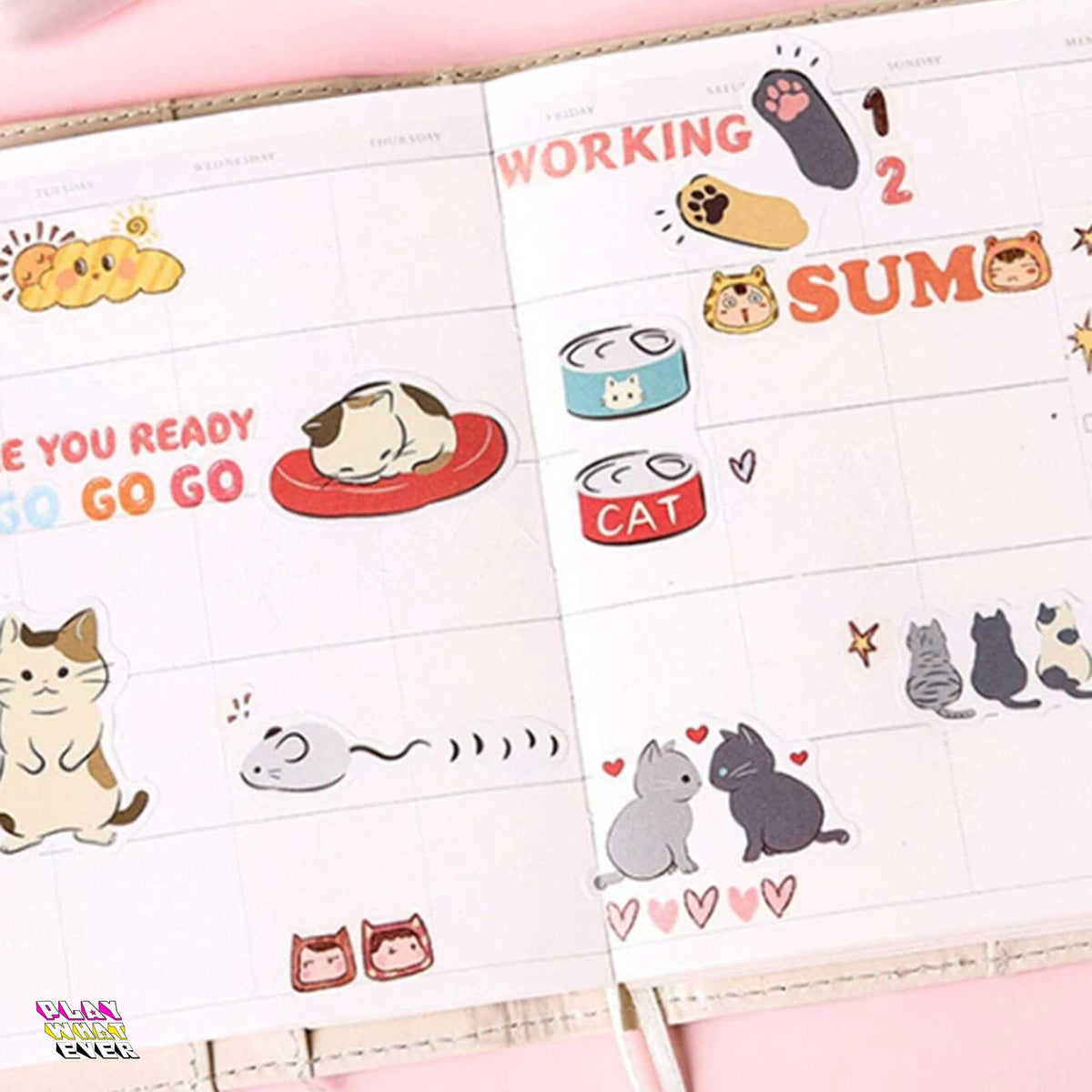 Meow Cute Cat Assorted Stickers