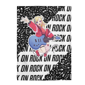 Rocker Girl Kawaii Anime Velveteen Plush Blanket - PlayWhatever
