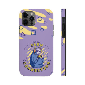 Funny Sloth Gaming Connection Problems Tough Phone Case - PlayWhatever