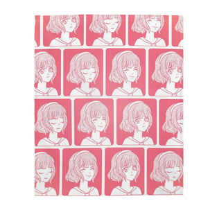 Laugh Cry Sleep Anime Emotions Anime Blanket - PlayWhatever