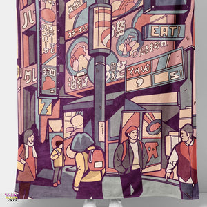 The Streets of Anime Blanket - PlayWhatever