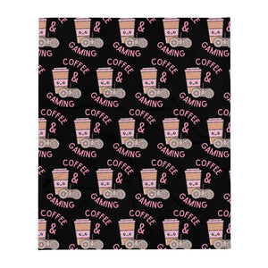 Coffee & Gaming Soft Throw Blanket - PlayWhatever