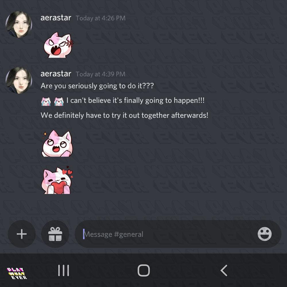 Discord Emotes Pack: Cute Pink Cat - PlayWhatever
