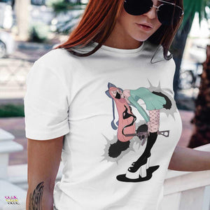 Punk Gunslinger Anime Girl Ultra Cotton T-Shirt - PlayWhatever