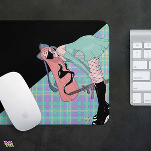 Gunslinger Girl Plaid Mouse Pad - PlayWhatever