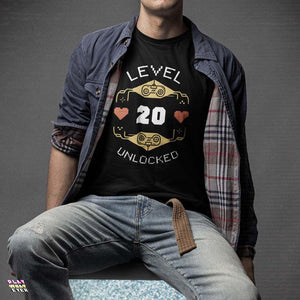 Level Unlocked Personalize Unisex T-Shirt - PlayWhatever