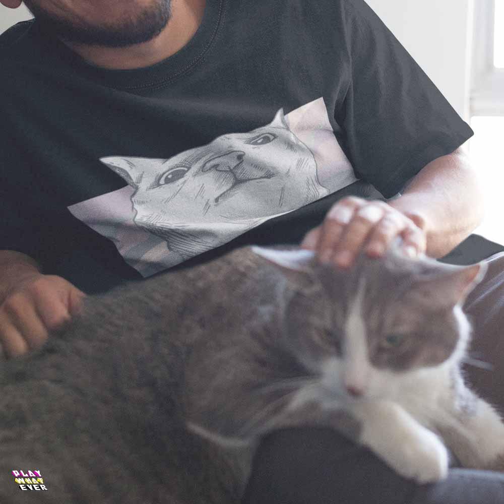 What Are You Looking At? Cool Cat T-Shirt - PlayWhatever