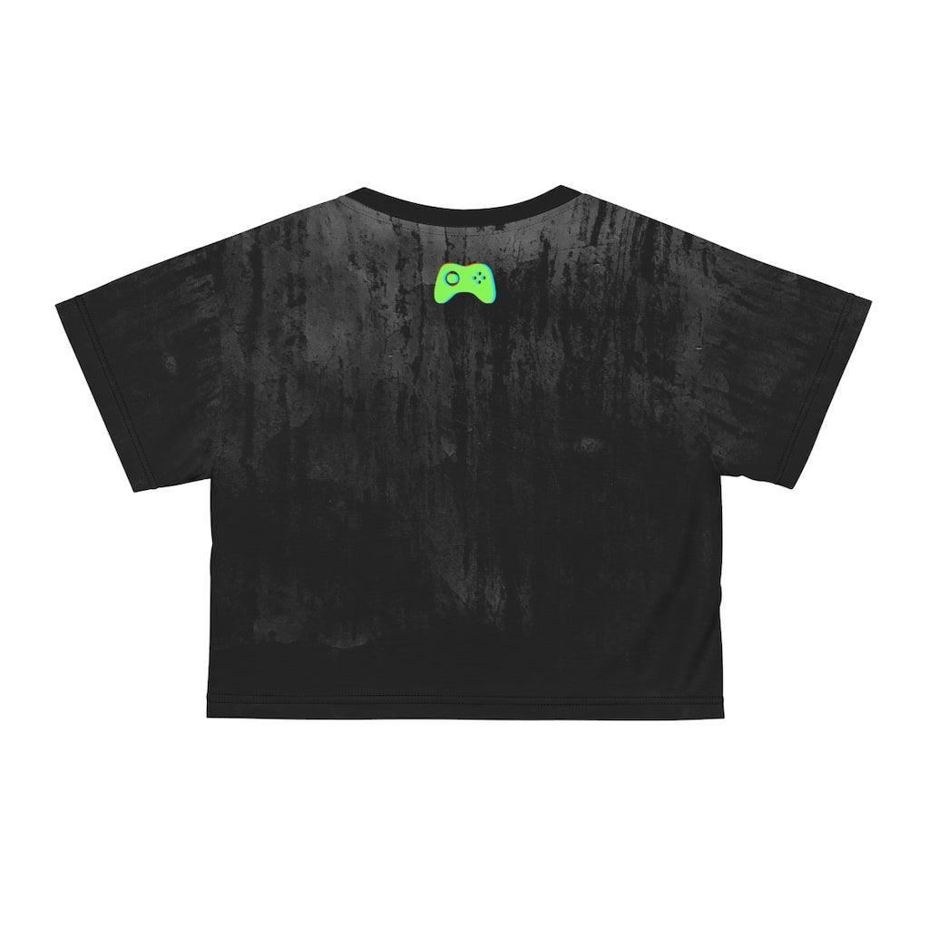 Midnight Game Life Gamer Crop Tee - PlayWhatever