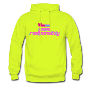 Game Responsibly Unisex Comfy Hoodie - safety green