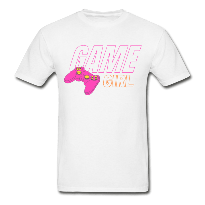 Game Girl Gaming Controller Ultra Cotton T-Shirt - white
