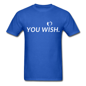 You Wish Devil Heart Ultra Cotton T-Shirt - royal blue