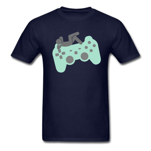 Chillaxing on a Controller Unisex T-Shirt - navy