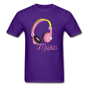 Music Is My Soul Ultra Cotton T-Shirt - purple