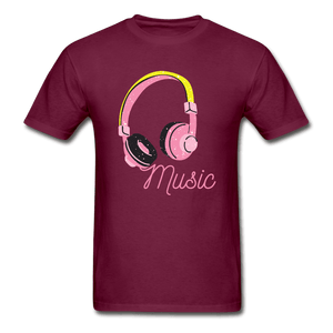 Music Is My Soul Ultra Cotton T-Shirt - burgundy