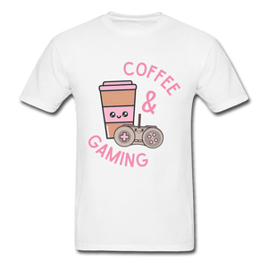 Coffee and Gaming Ultra Cotton T-Shirt - white